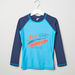 Juniors Printed Raglan Sleeves Rash Guard T-shirt-Swimwear-thumbnail-0