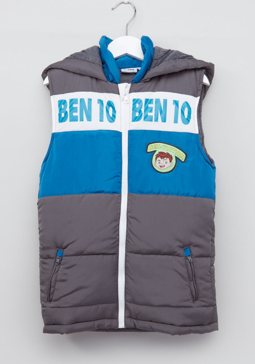 Ben-10 Printed Padded Gillet-Coats and Jackets-image-0