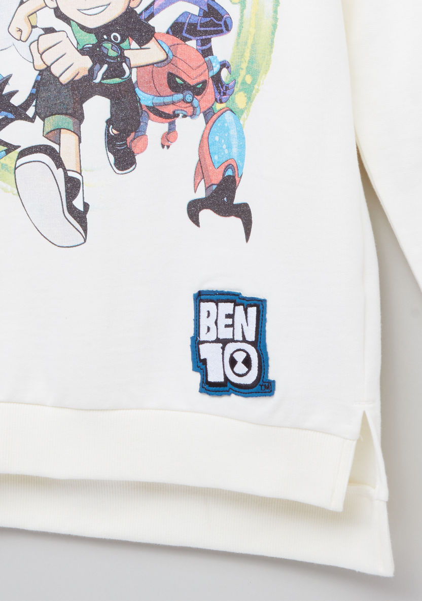 Ben 10 Printed Round Neck Sweatshirt-Sweaters and Cardigans-image-1