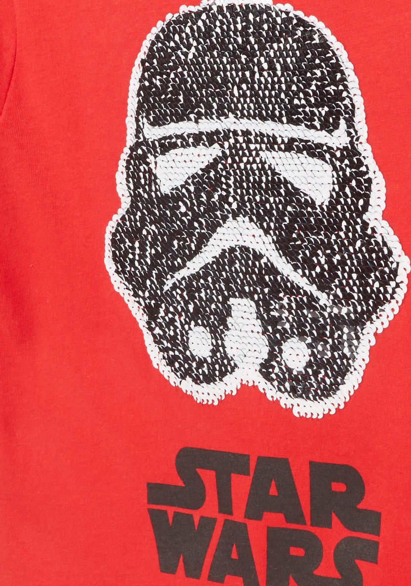 Star Wars Sequin Detail Long Sleeves T-shirt-T Shirts-image-1