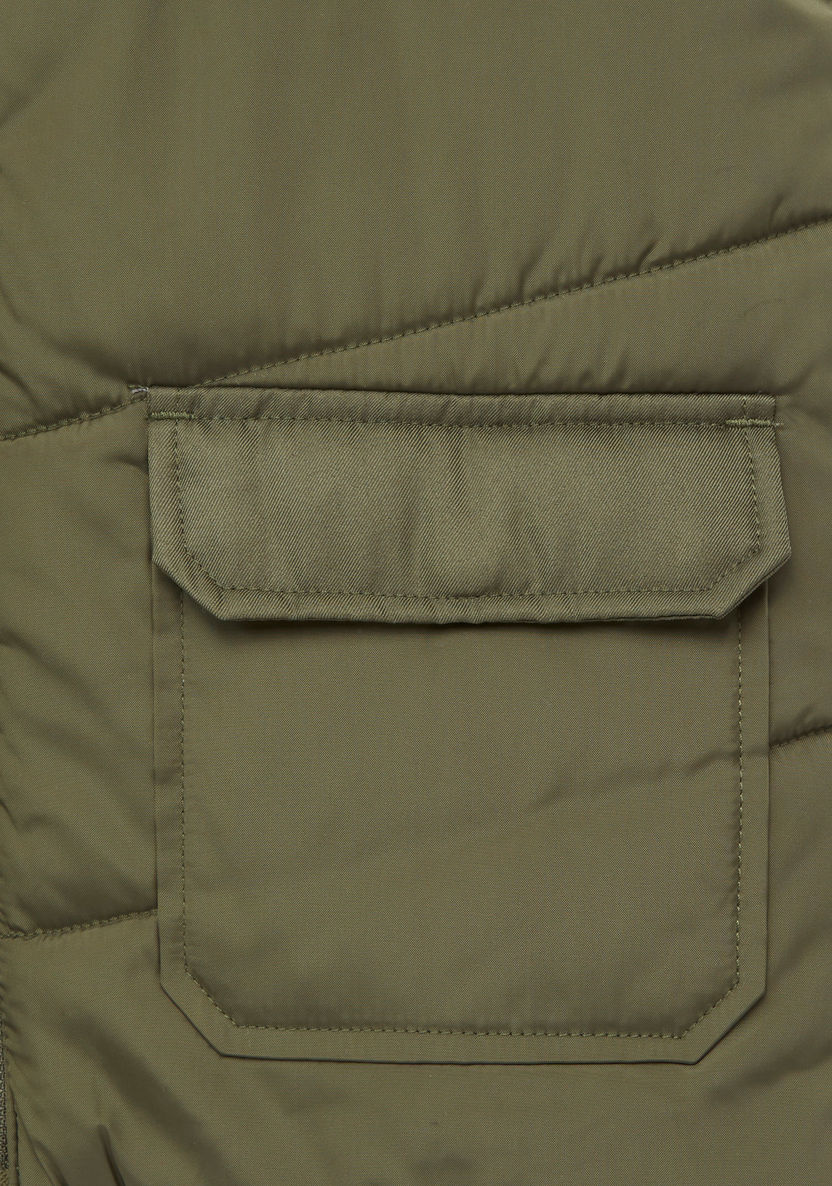 Posh Textured Gilet-Coats and Jackets-image-3