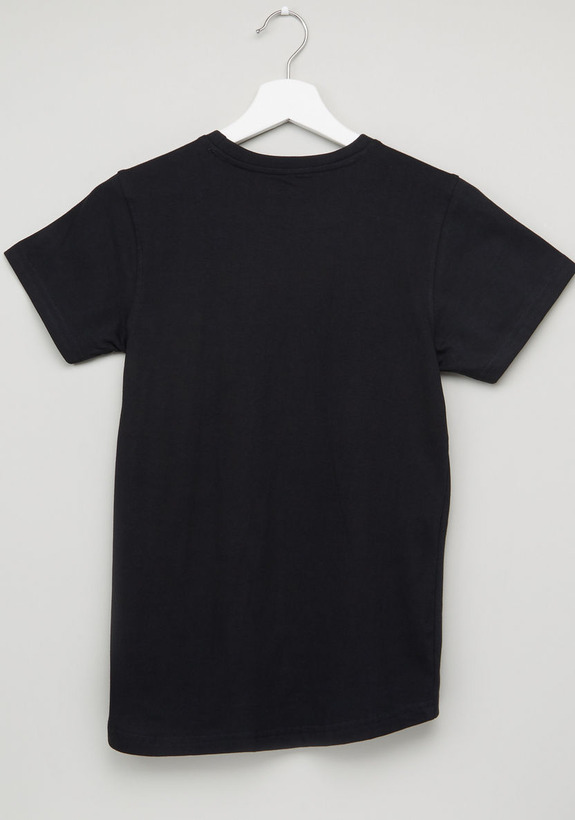 Posh Printed Round Neck Short Sleeves T-shirt-T Shirts-image-2