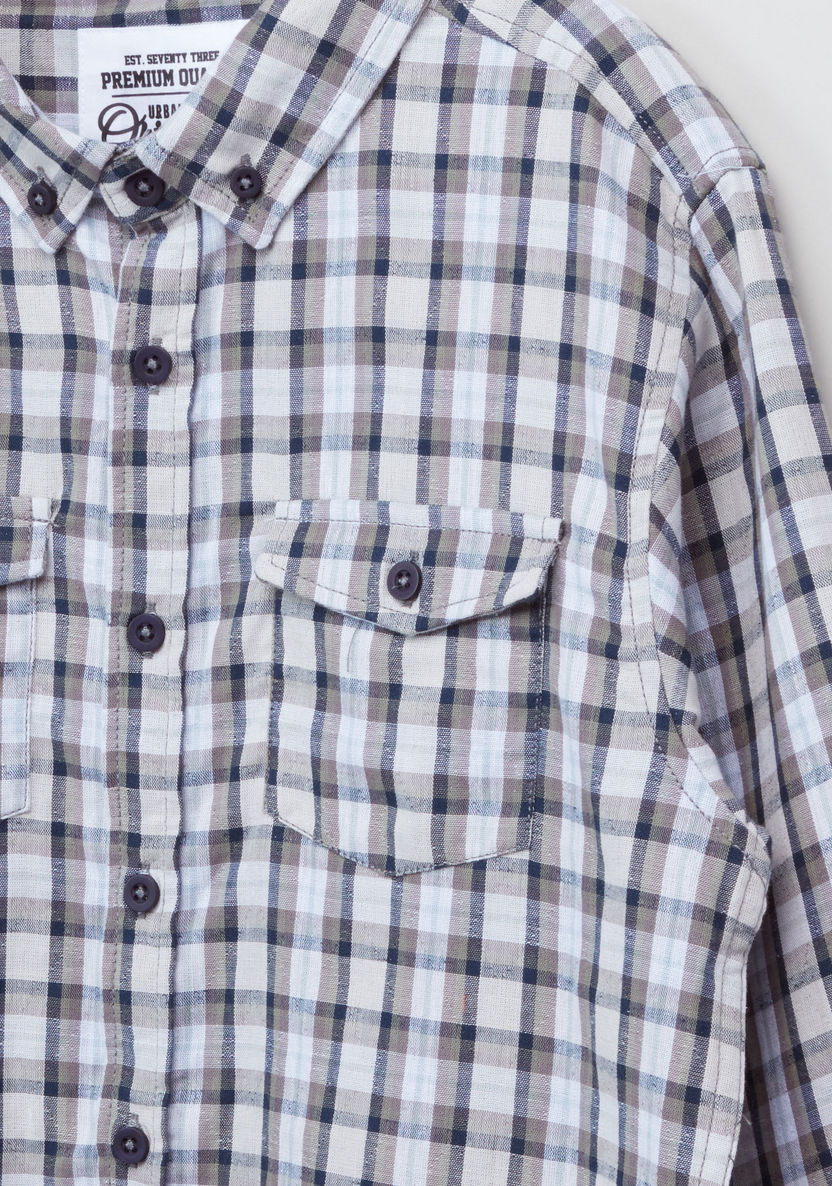 Posh Chequered Long Sleeves Shirt-Shirts-image-1