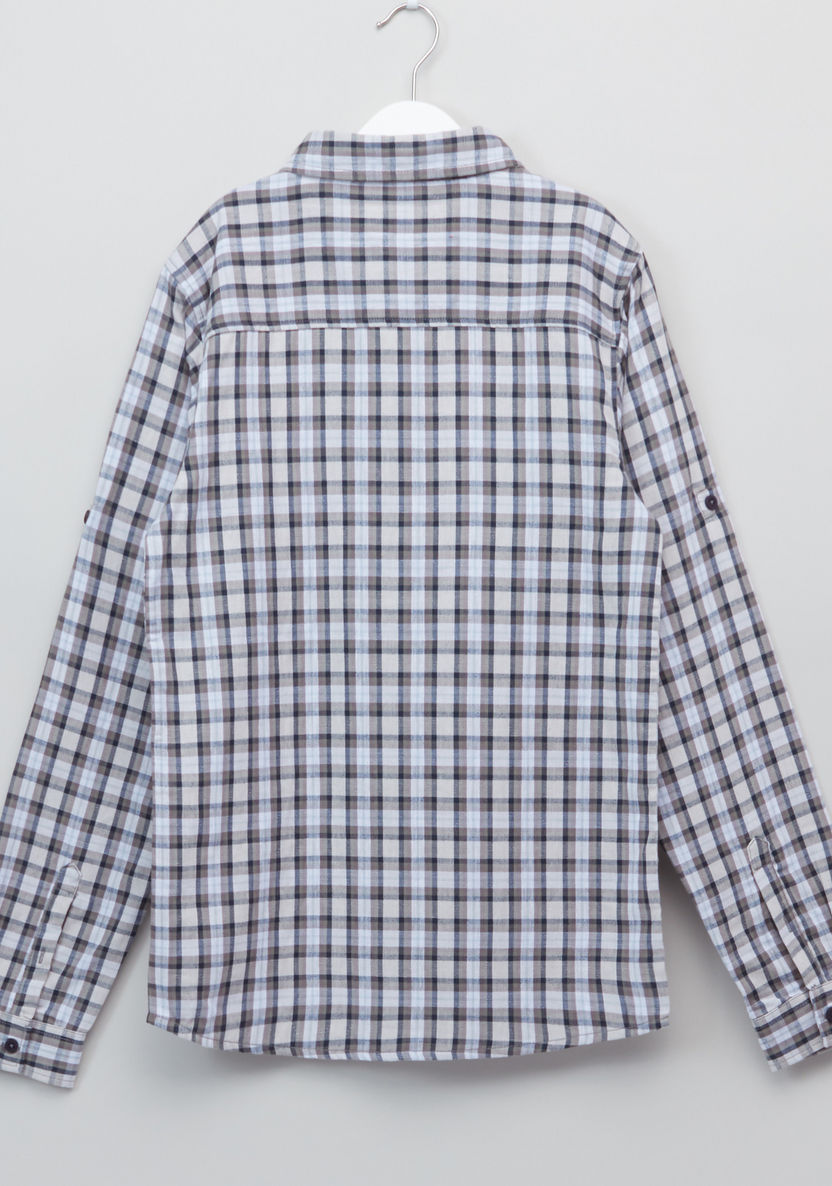 Posh Chequered Long Sleeves Shirt-Shirts-image-2