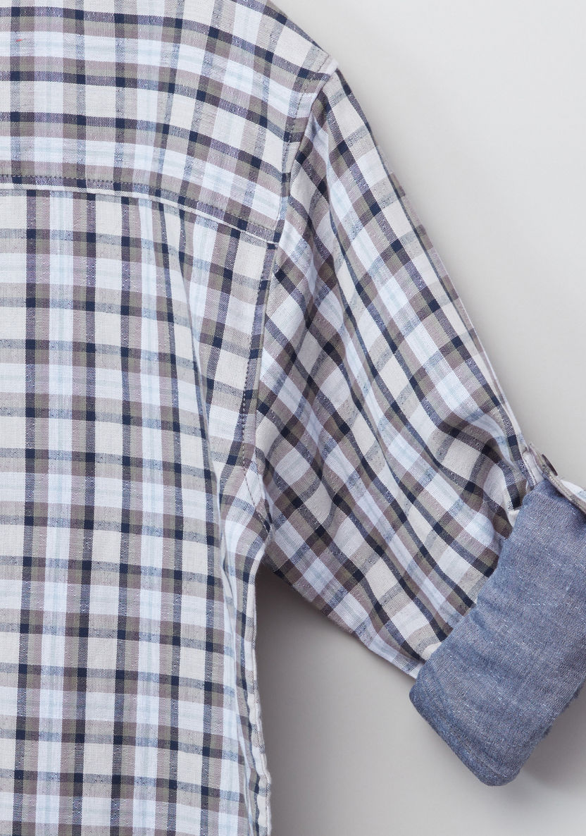 Posh Chequered Long Sleeves Shirt-Shirts-image-3