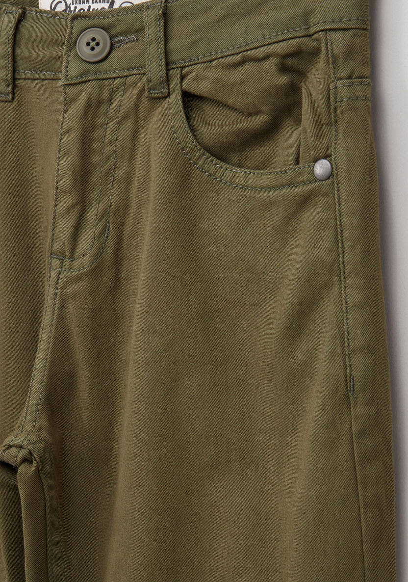 Posh Pocket Detail Pants with Button Closure-Pants-image-1