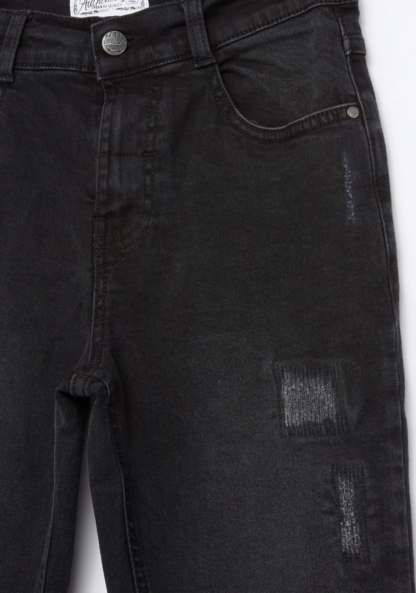 Posh Ripped Denim Pants-Jeans-image-1