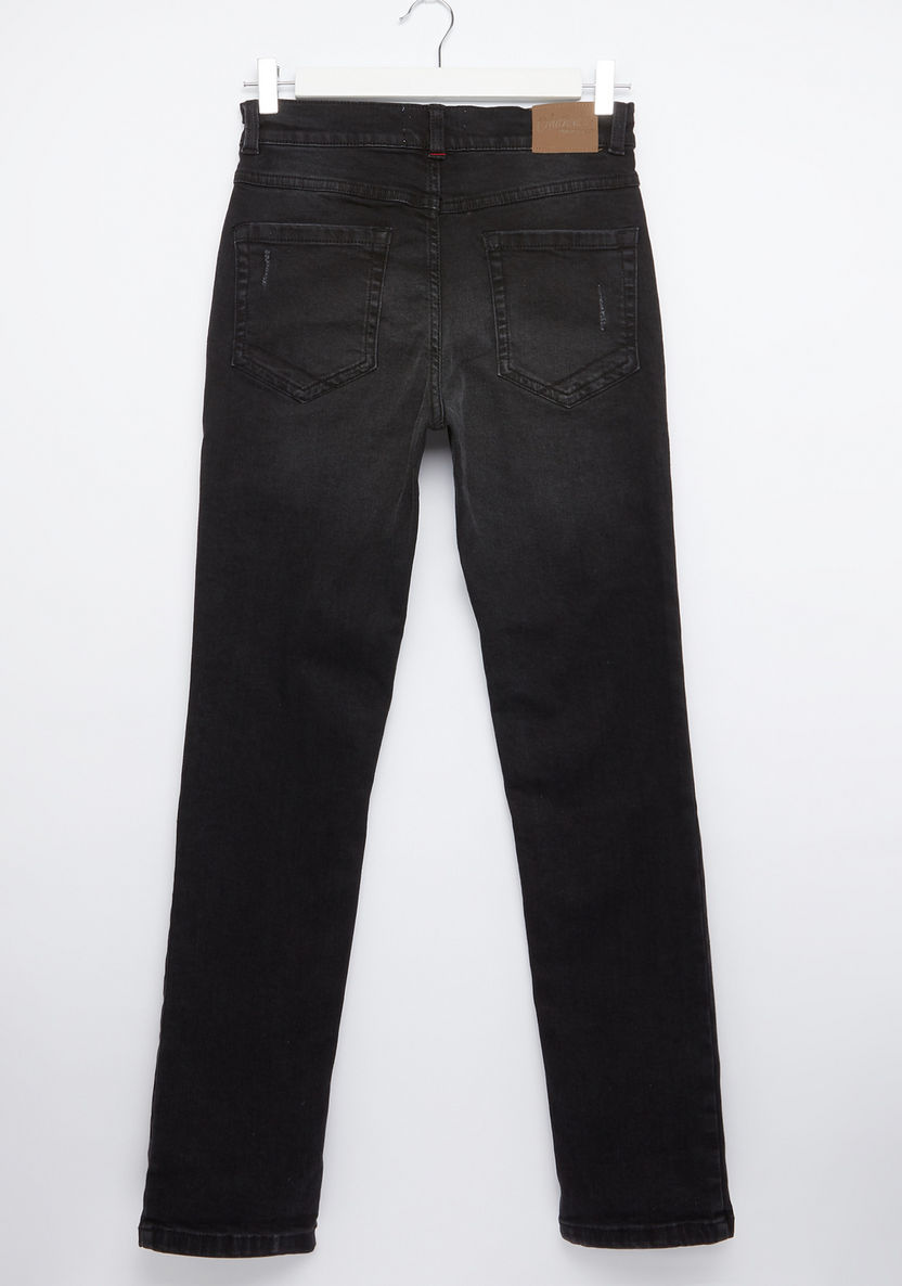 Posh Ripped Denim Pants-Jeans-image-2