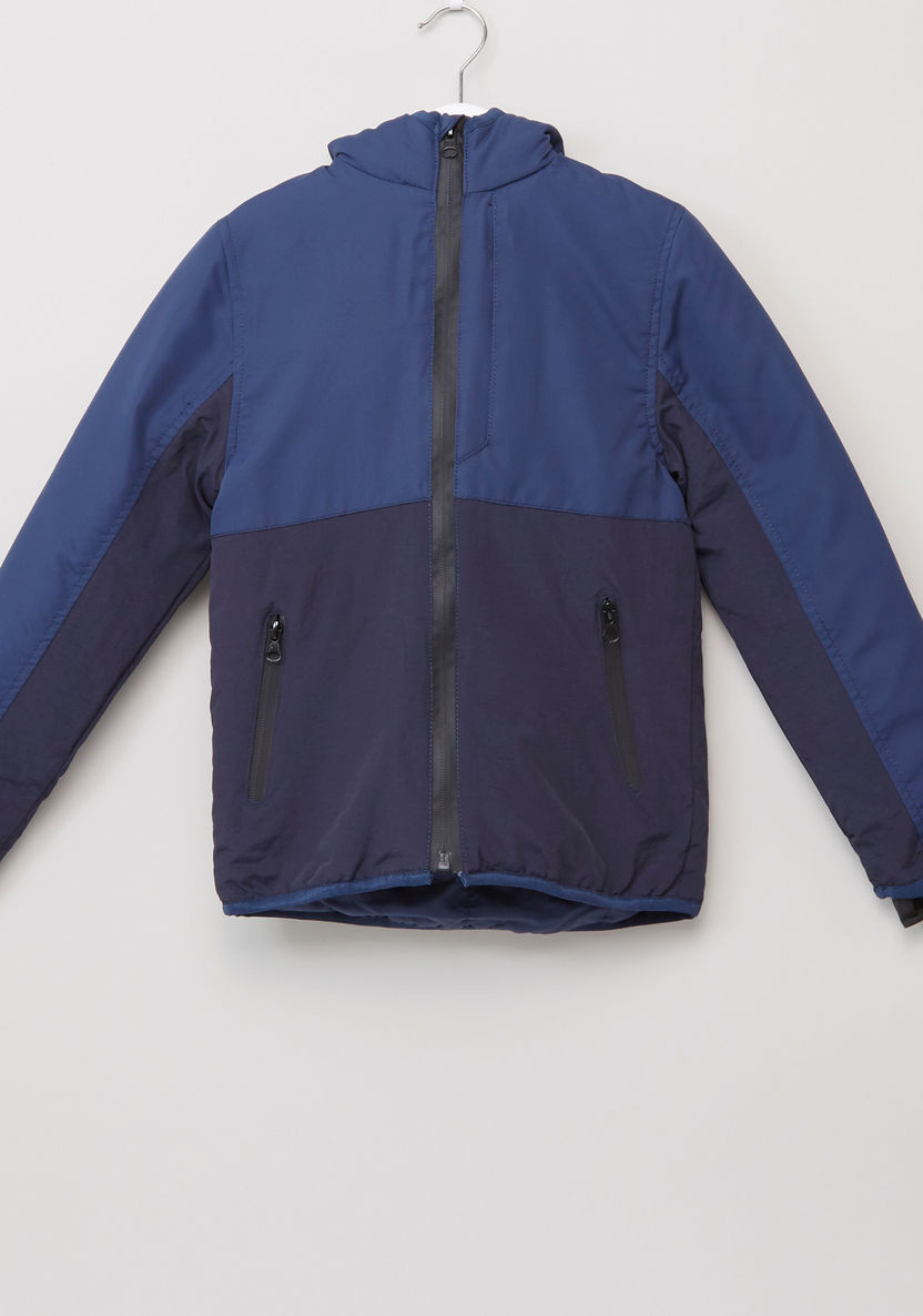 Posh Panelled Jacket with Hood-Coats and Jackets-image-0