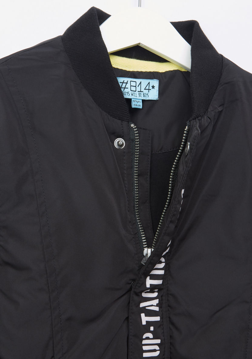 Printed Long Sleeves Jacket-Coats and Jackets-image-1