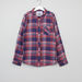 Posh Chequered Long Sleeves Shirt with Pocket Detail-Shirts-thumbnail-0