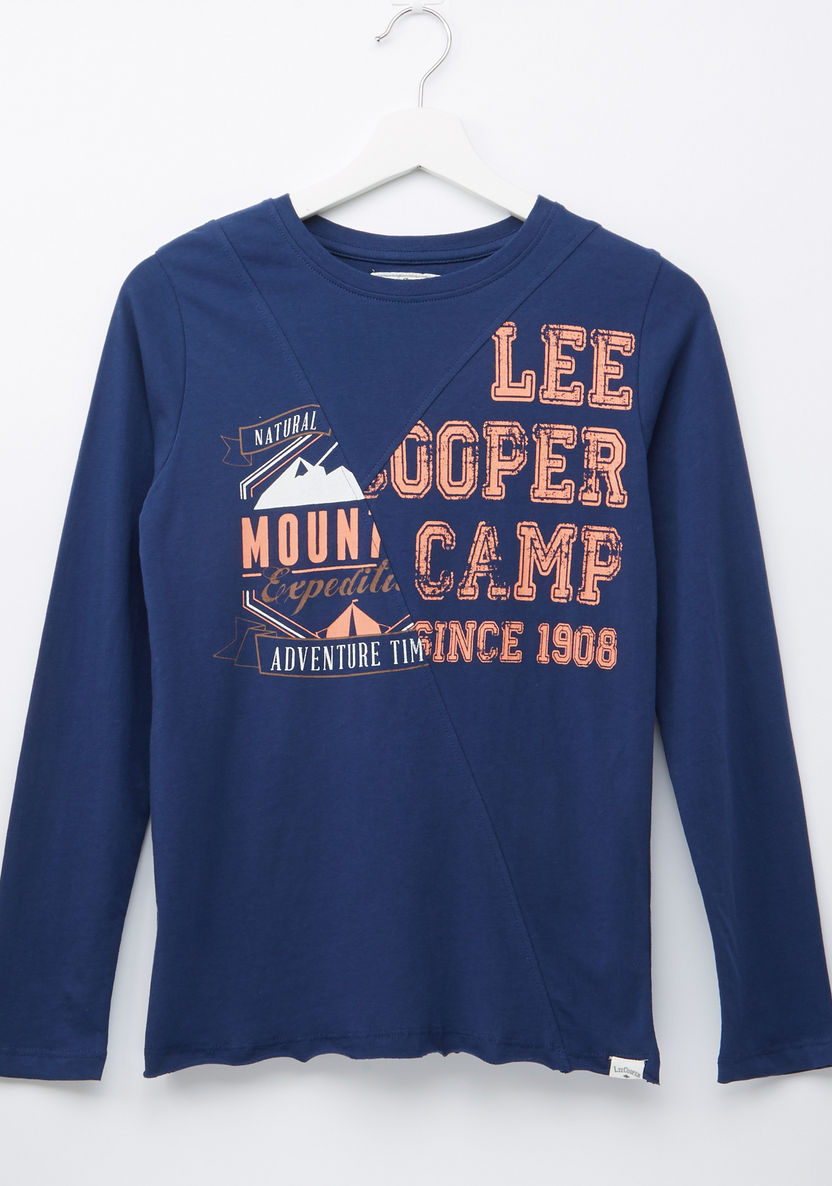 Lee Cooper Printed Long Sleeves T-shirt-T Shirts-image-0