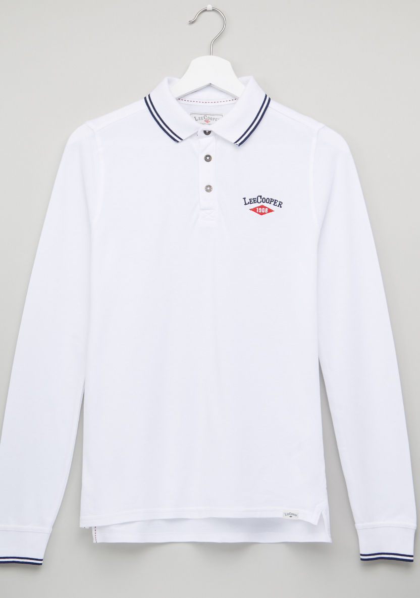 Lee Cooper Polo Neck Long Sleeves T-shirt-T Shirts-image-0