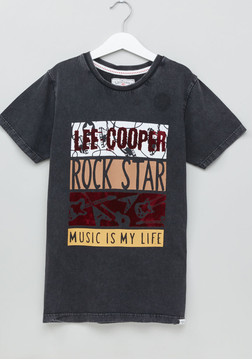 Lee Cooper Printed Short Sleeves T-shirt-T Shirts-image-0