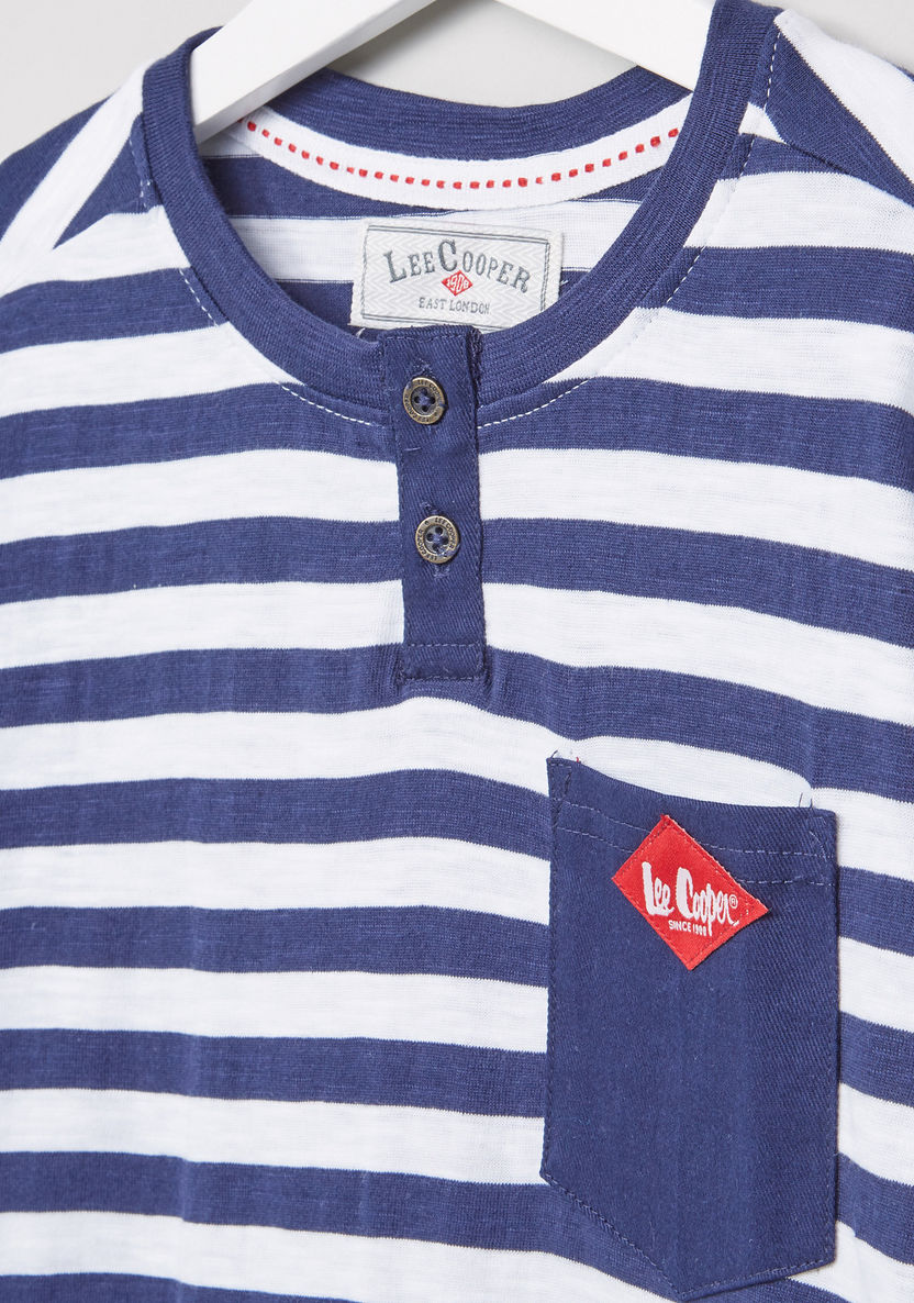 Lee Cooper Striped Long Sleeves T-shirt-T Shirts-image-1