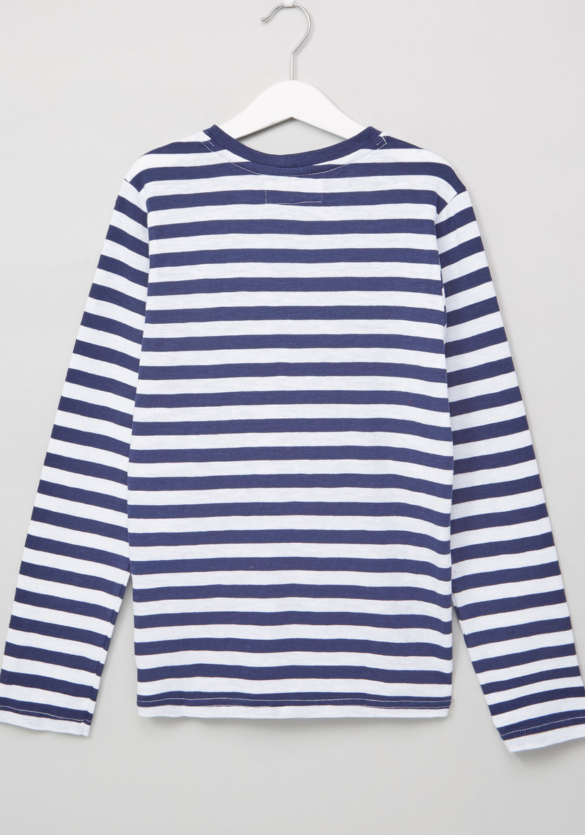 Lee Cooper Striped Long Sleeves T-shirt-T Shirts-image-2