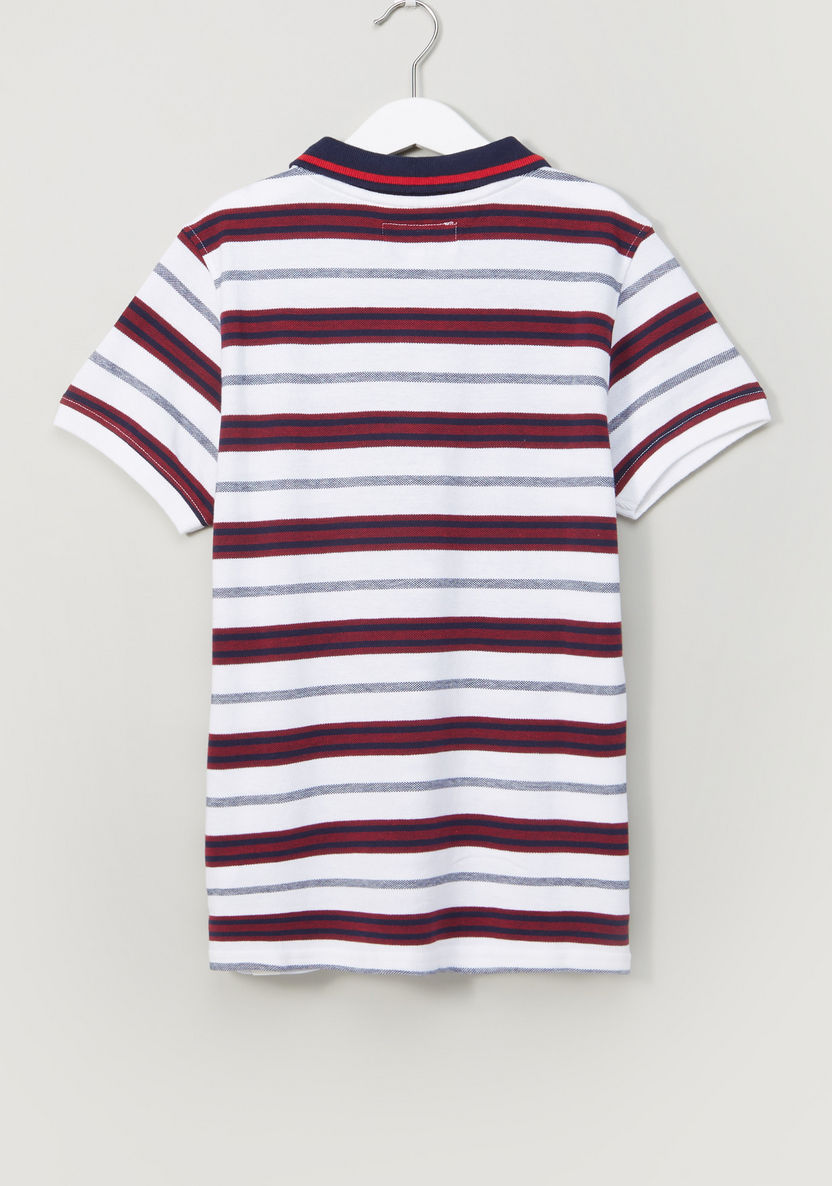 Lee Cooper Striped Polo Neck Short Sleeves T-shirt-T Shirts-image-2