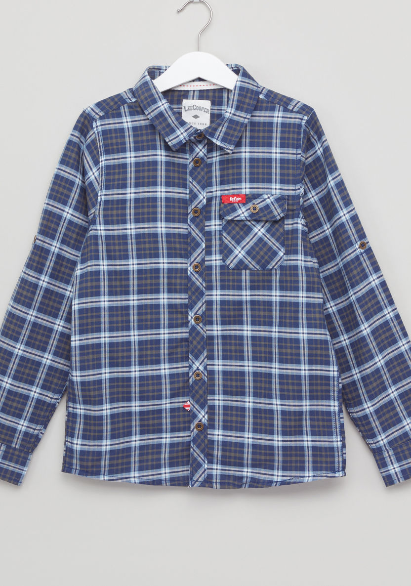 Lee Cooper Chequered Long Sleeves Shirt-Shirts-image-0