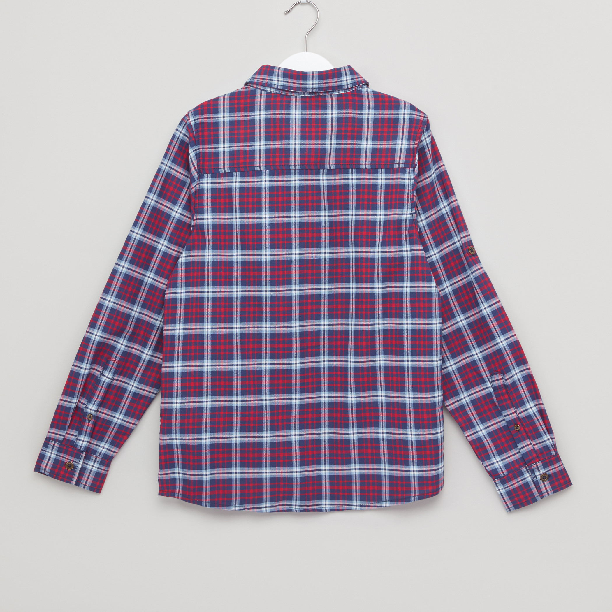 Lee Cooper Chequered Long Sleeves Shirt-boys-clothing-shirts-image-3