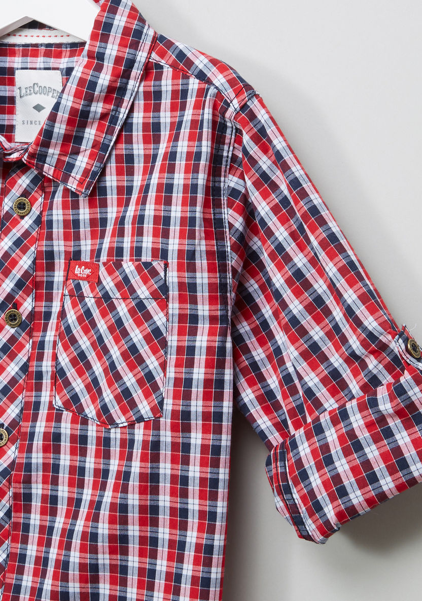 Lee Cooper Chequered Long Sleeves Shirt-Shirts-image-1