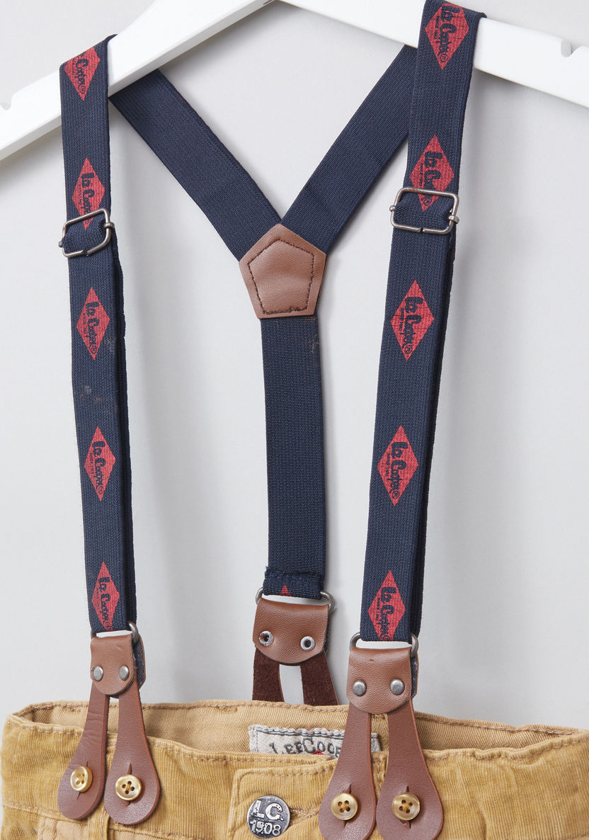 Lee Cooper Full Length Trousers with Button Closure and Suspenders-Pants-image-1