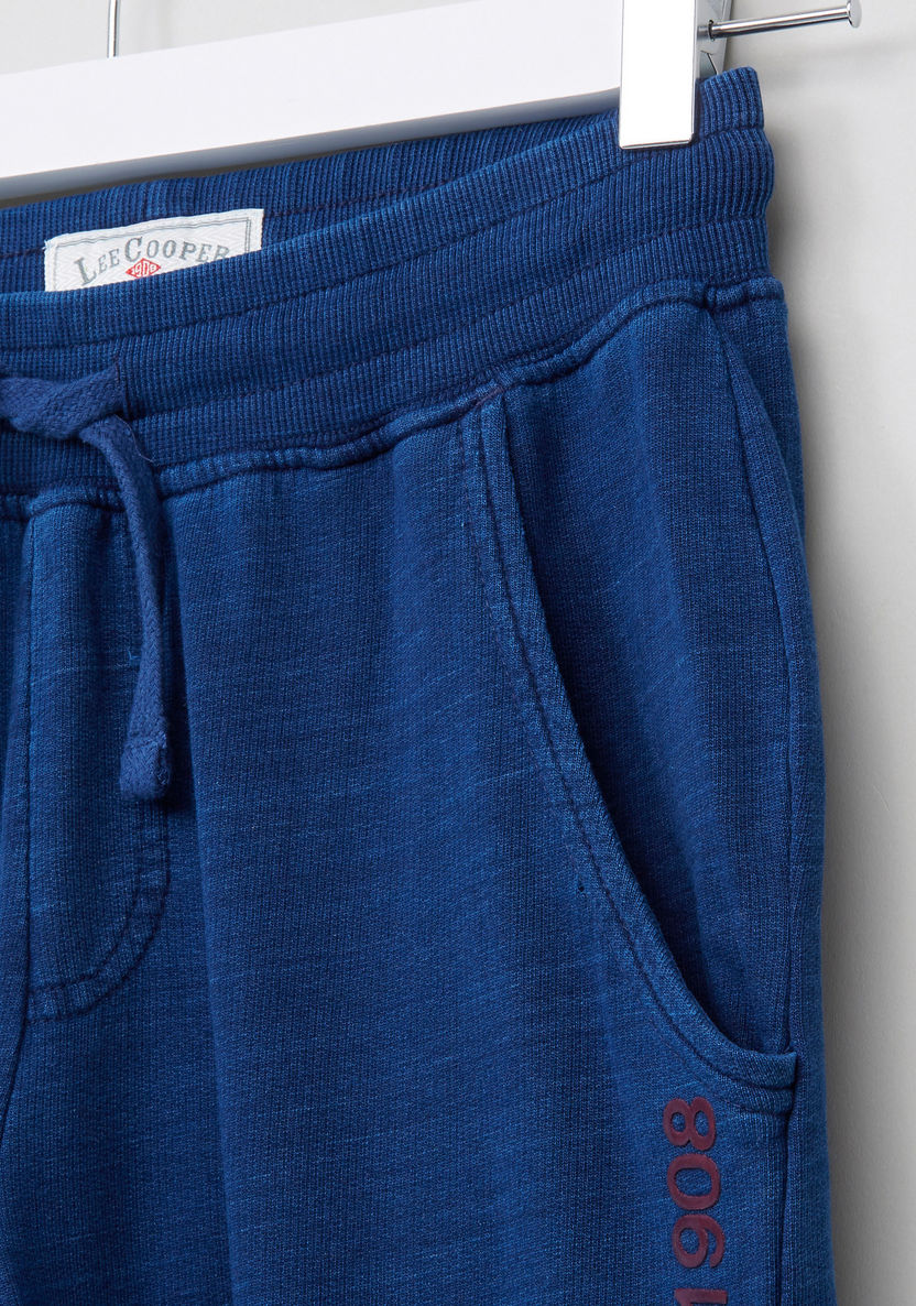 Lee Cooper Indigo Knitted Joggers-Joggers-image-1