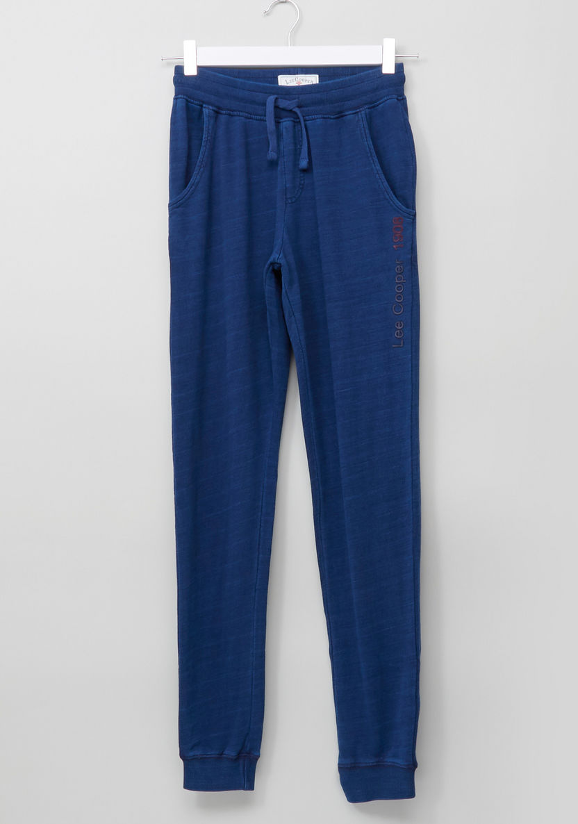 Lee Cooper Indigo Knitted Joggers-Joggers-image-2