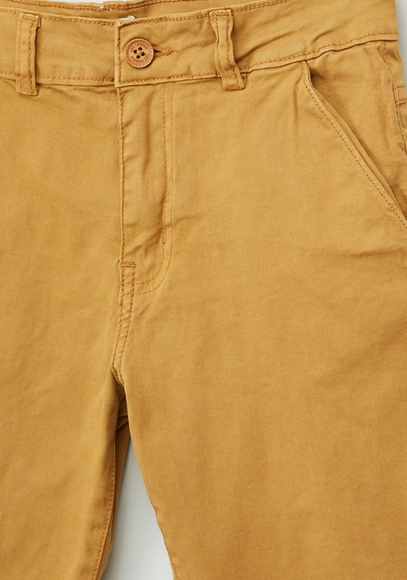 Lee Cooper Shorts with Button Closure and Pocket Detail-Shorts-image-1