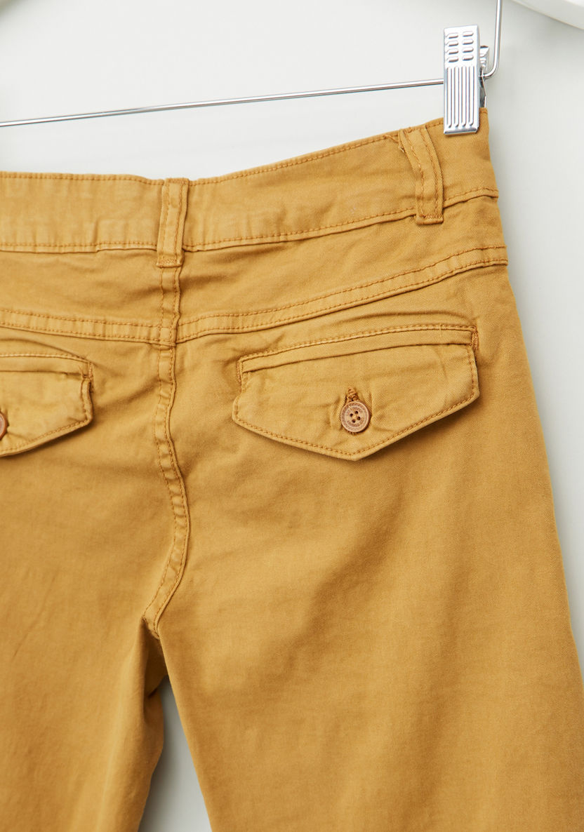 Lee Cooper Shorts with Button Closure and Pocket Detail-Shorts-image-3