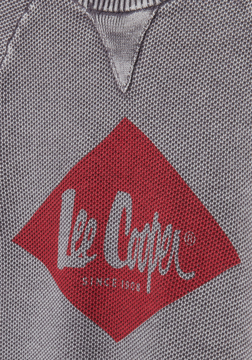 Lee Cooper Printed Raglan Sleeves Sweatshirt-Sweaters and Cardigans-image-1