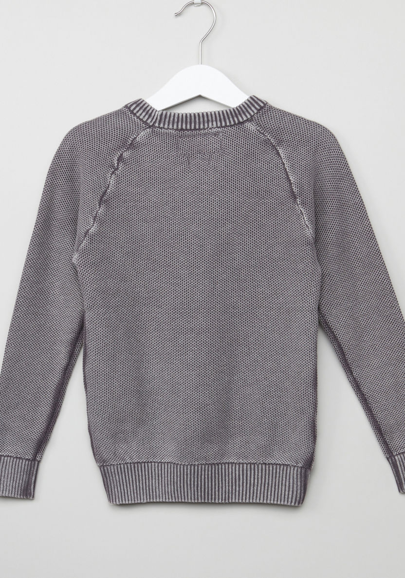 Lee Cooper Printed Raglan Sleeves Sweatshirt-Sweaters and Cardigans-image-2