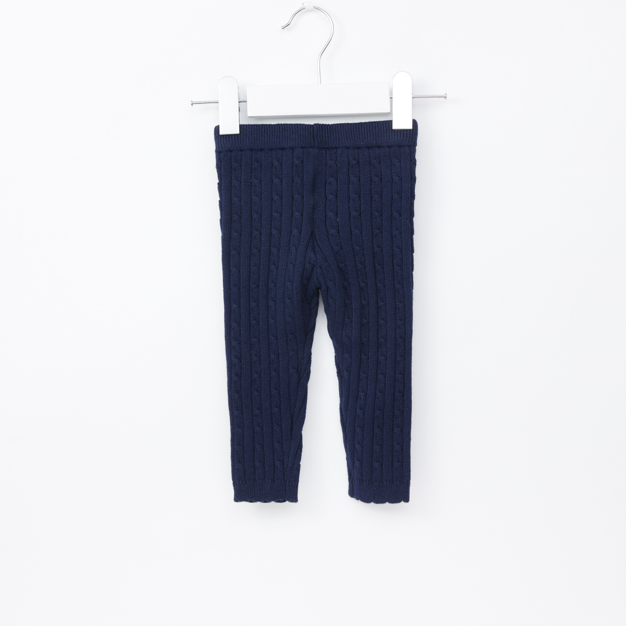 Juniors Textured Leggings with Elasticised Waistband-baby-girls-clothing-bottoms-leggings-image-10