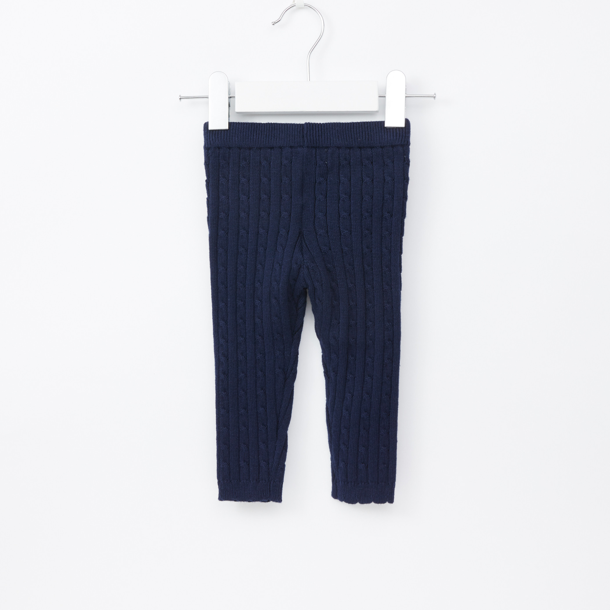 Juniors Textured Leggings with Elasticised Waistband-baby-girls-clothing-bottoms-leggings-image-12