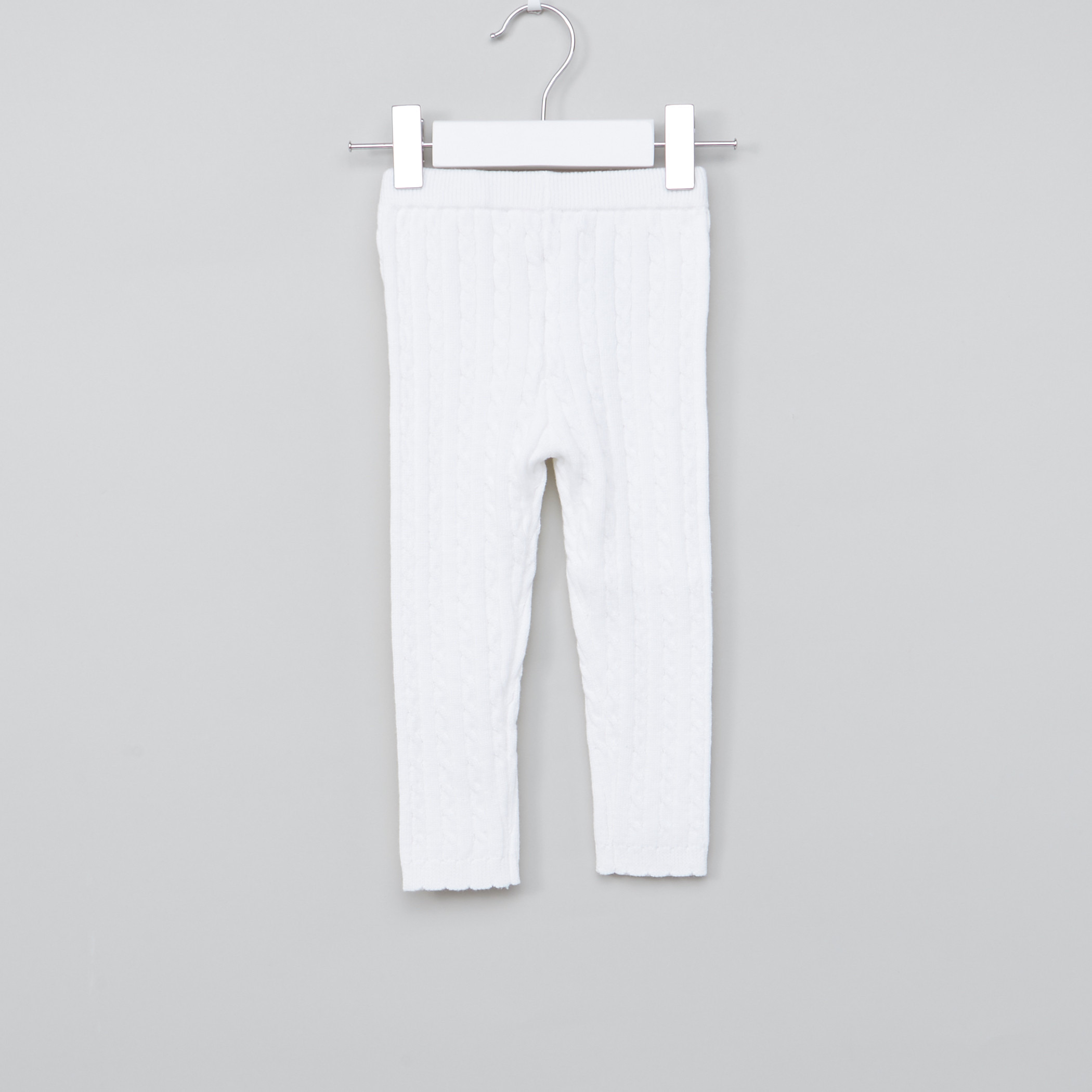 Juniors Textured Leggings with Elasticised Waistband-baby-girls-clothing-bottoms-leggings-image-6