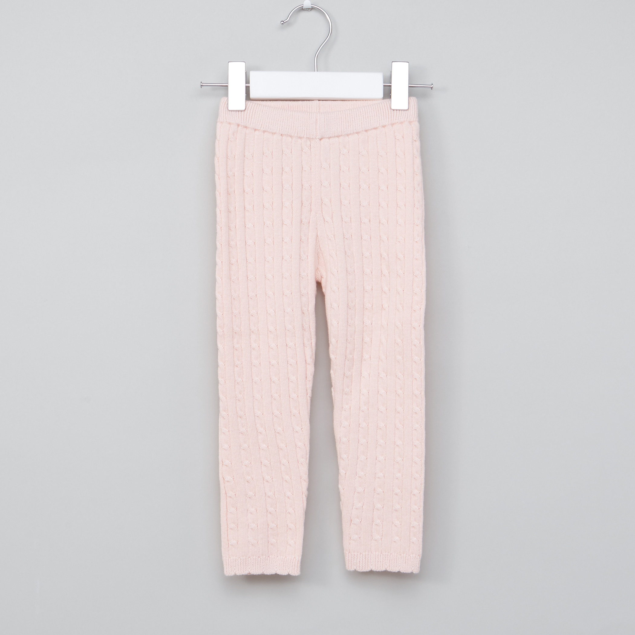 Juniors Textured Leggings with Elasticised Waistband-baby-girls-clothing-bottoms-leggings-image-13