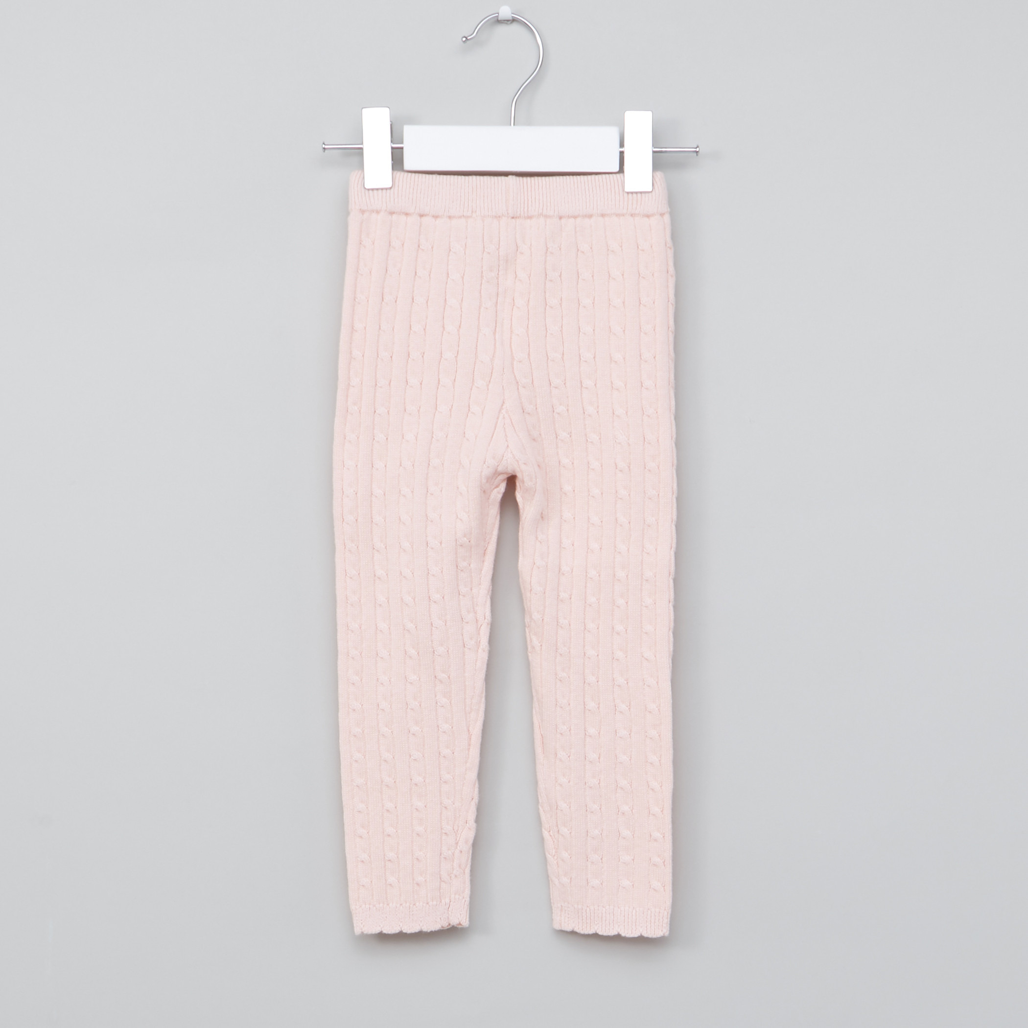 Juniors Textured Leggings with Elasticised Waistband-baby-girls-clothing-bottoms-leggings-image-15