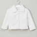 Plush Detail Long Sleeves Jacket-Coats and Jackets-thumbnail-0
