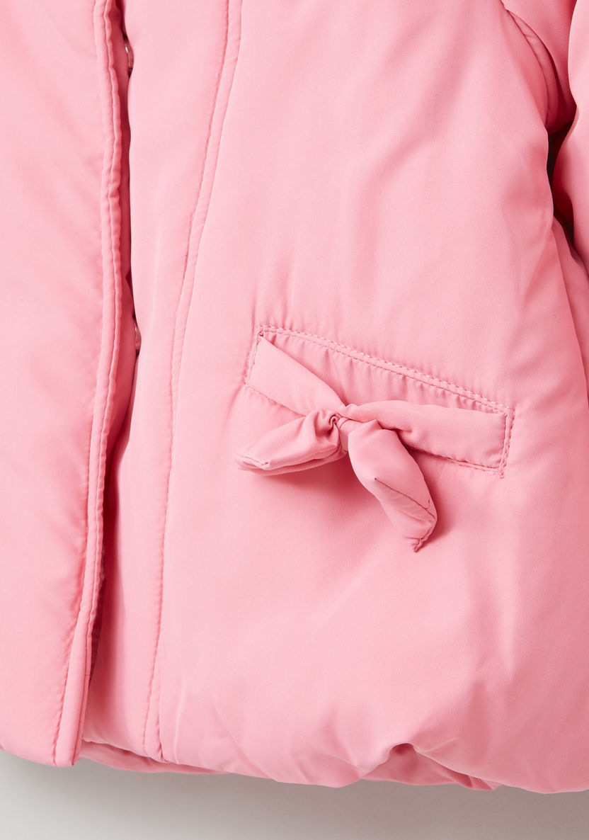 Juniors Bow Detail Long Sleeves Jacket-Coats and Jackets-image-1
