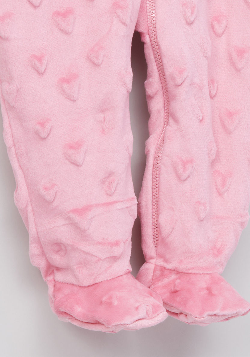Juniors Textured Closed Feet Sleepsuit-Sleepsuits-image-1