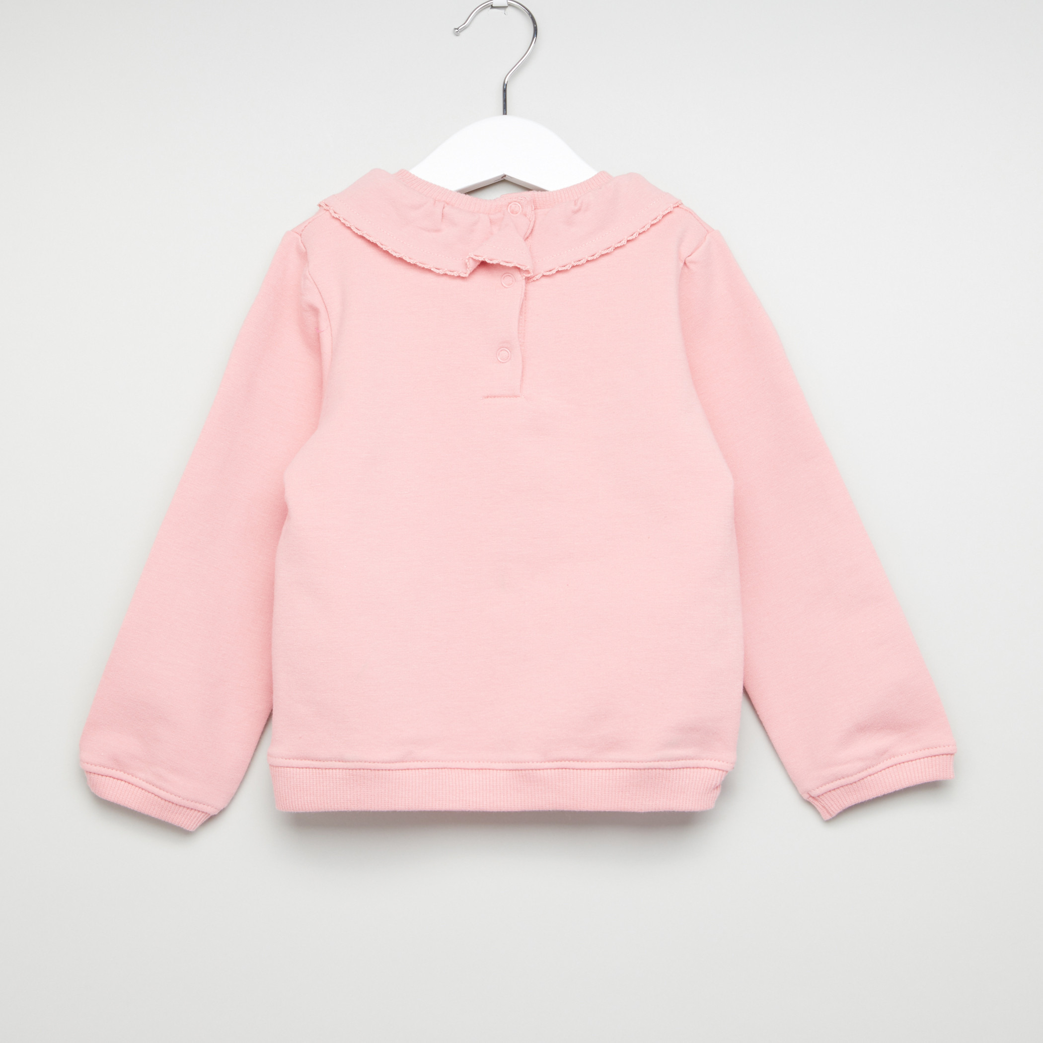 سويت توب بتفاصيل كشكشة وطبعات من جونيورز.-baby-girls-clothing-jumpersandcardigans-image-3