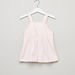 Juniors Striped T-shirt with Flower Detail Pinafore-Clothes Sets-thumbnail-4