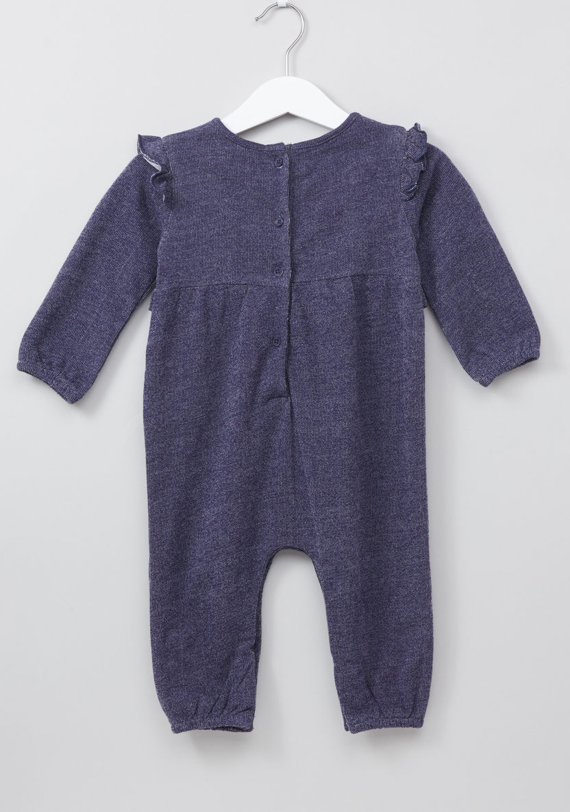 Juniors Textured Frill Detail Long Sleeves Sleepsuit-Rompers%2C Dungarees and Jumpsuits-image-2