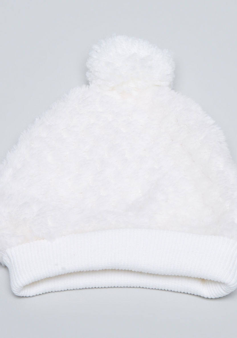 Juniors Textured Fur Bonnet-Caps-image-0