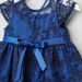 Juniors Lace Embroidered Dress with Cap Sleeves-Dresses%2C Gowns and Frocks-thumbnail-3