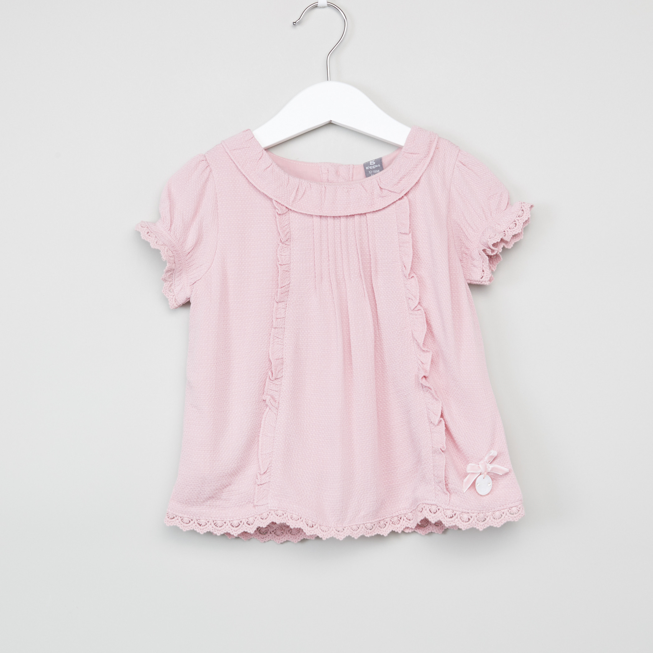 Giggles Textured Lace Detail Top-baby-girls-clothing-blousesandshirts-image-1