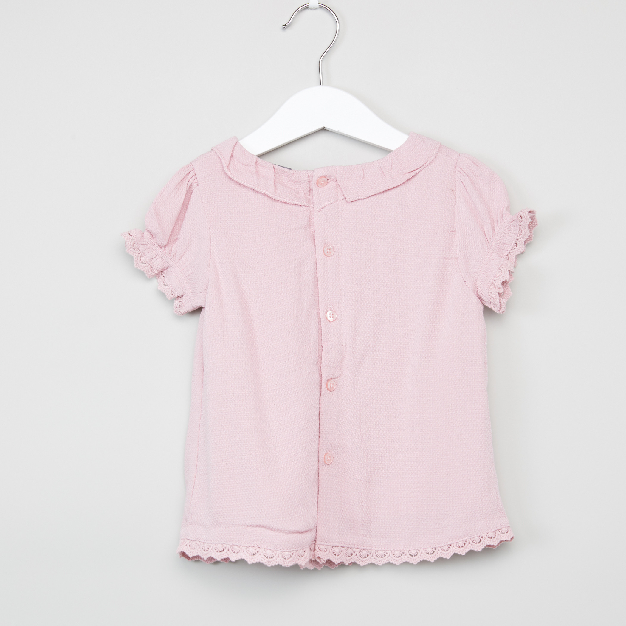 Giggles Textured Lace Detail Top-baby-girls-clothing-blousesandshirts-image-3