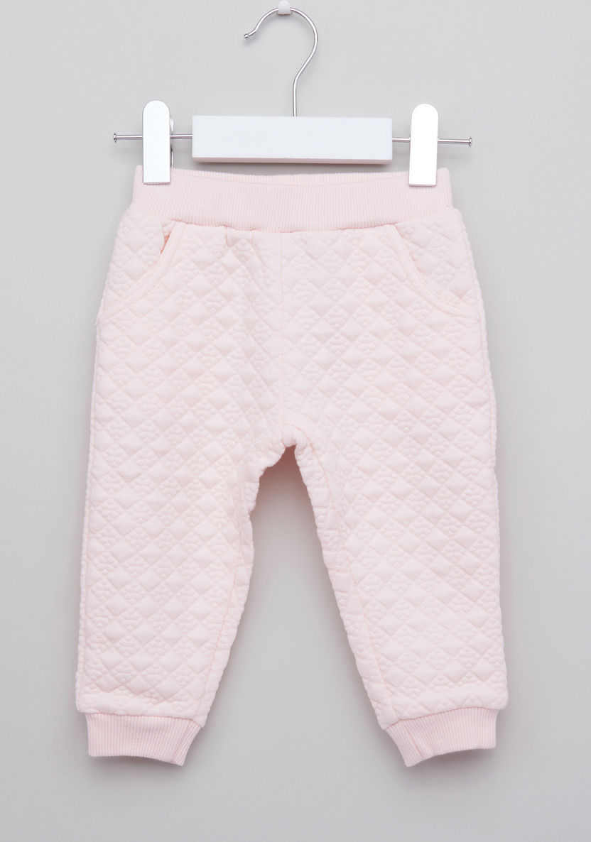 Giggles Textured Jacket with Jog Pants-Clothes Sets-image-4