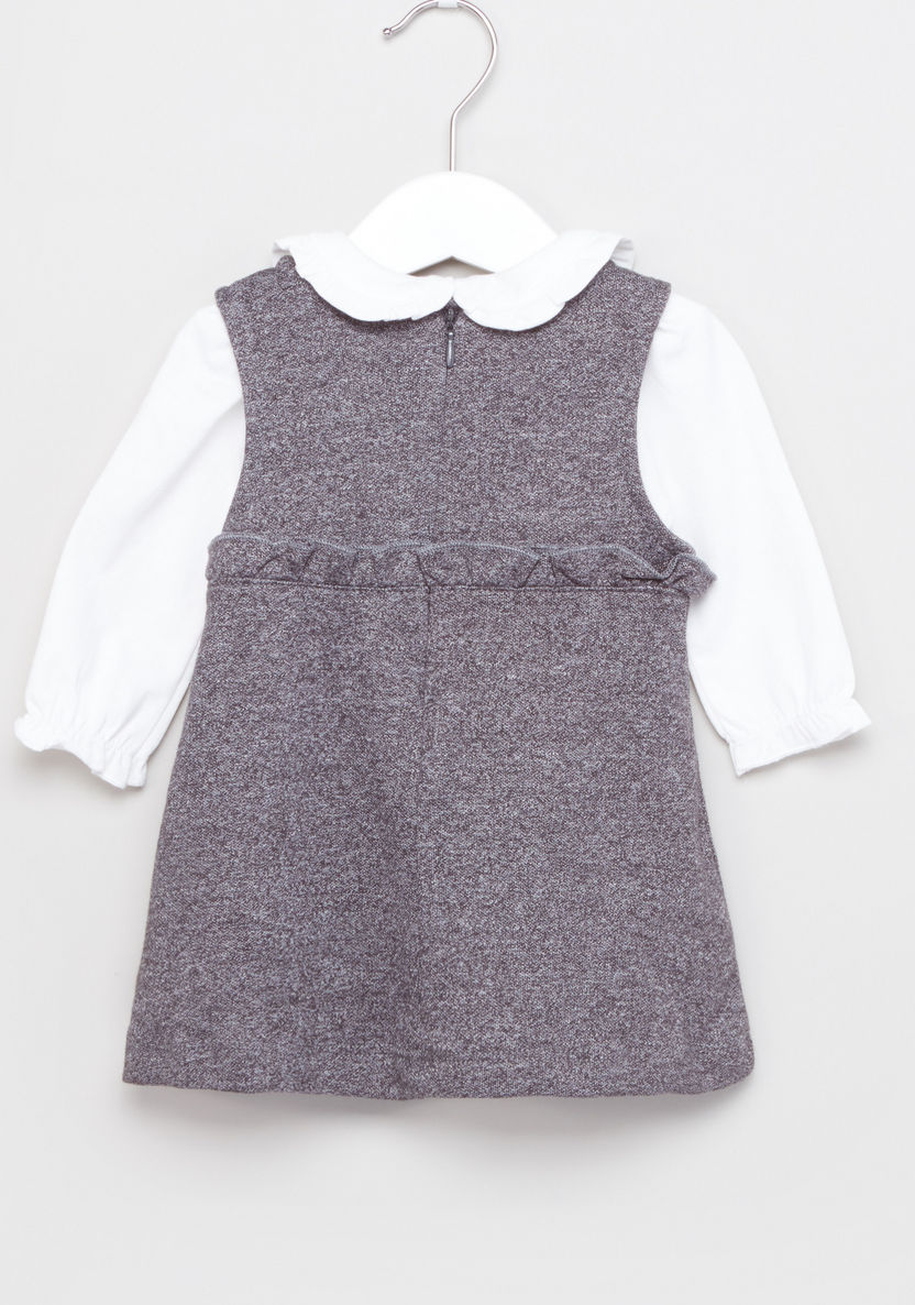 Giggles Pinafore with Long Sleeves Top-Clothes Sets-image-2