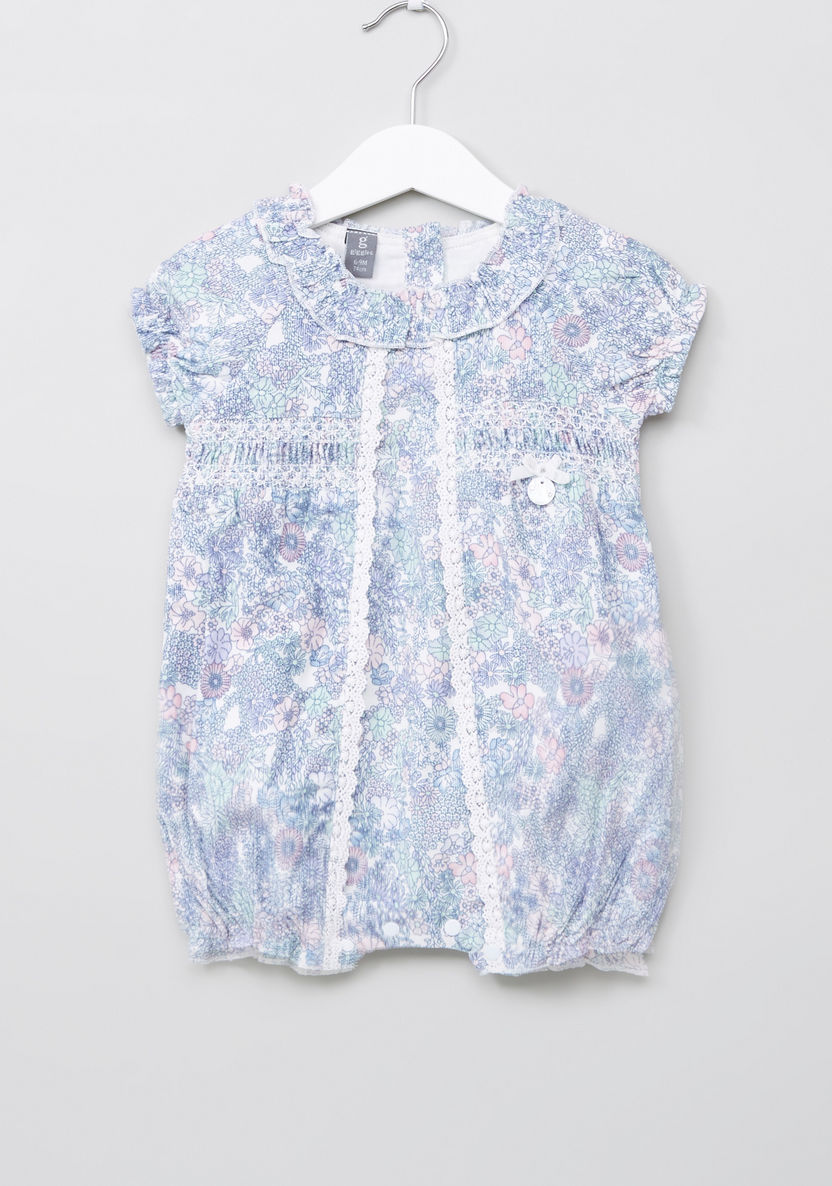 Giggles Frill and Lace Detail Romper-Rompers%2C Dungarees and Jumpsuits-image-0