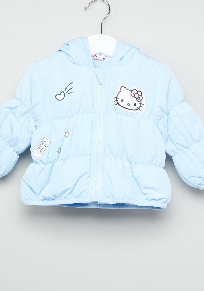 Hello Kitty Padded Jacket with Badges-Coats and Jackets-image-0